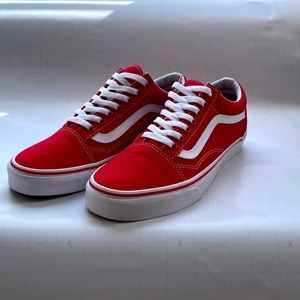 Vans Red Ward Canvas Racing Low-Top Women’s 9 - Men’s 7.5
